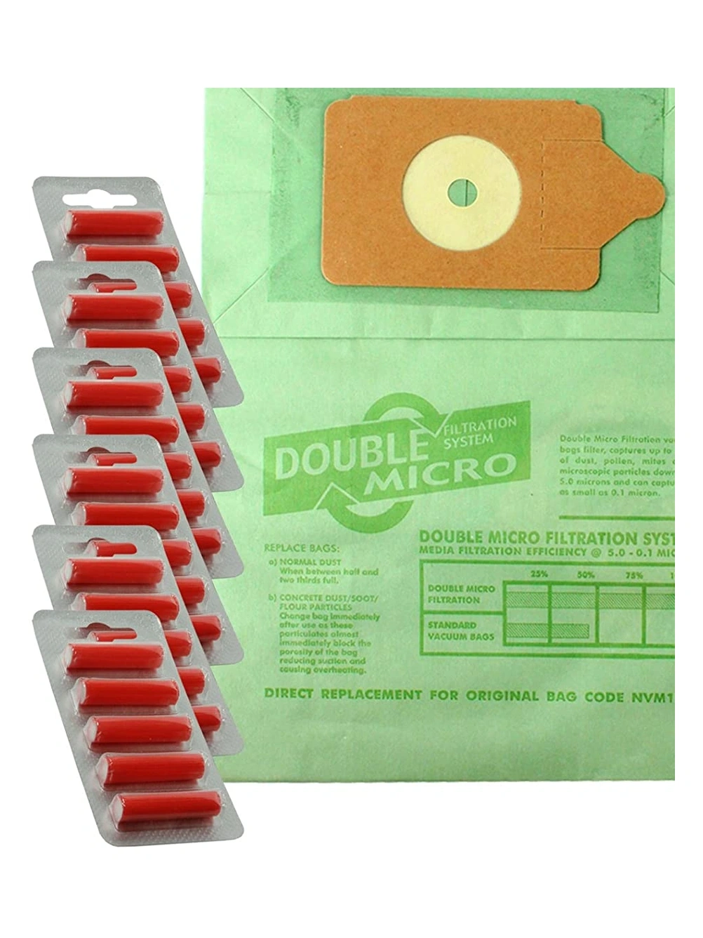 30 Paper Dust Bags + 30 Fresheners for Numatic James JVP180/JVC200