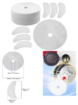 30‑Piece ElectriQ Dryer Exhaust/Intake Lint Filter Kit for EIQMTD2S/W
