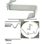 300 Pack Greenhouse Spring Wire Glazing Clips – W & Z Overlap Clamps