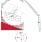 300mm Galvanized Steel Gutter Bracket Rafter Fascia Support