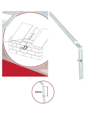 300mm Galvanized Steel Gutter Bracket Rafter Fascia Support