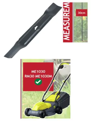 30cm Metal Replacement Blade for Powerbase ME1030 RM30 Lawn Mower