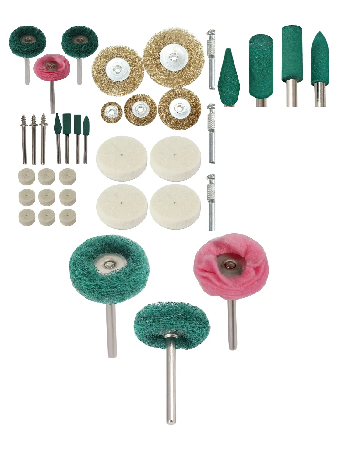 31‑Piece 3.2mm Buffing Wheel & Wire Brush Kit for Car & Bike Rust