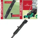 32cm B&Q FPLM1000-4 Lawn Mower Blade with Metal Cutter & Screw