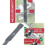 32cm Metal Replacement Blade for Mac Allister MLMP1200 Lawn Mower