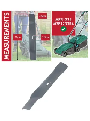 32cm Metal Replacement Blade for McGregor MER1232/M3E1233RA Lawn Mower