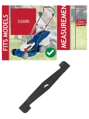 32cm Powder‑Coated Steel Blade for Argos S1232ER Lawn Mower