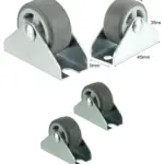 32mm Low-Profile Mini Caster Wheel – 1″ Swivel for Furniture & Cases