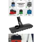 32mm Replacement Brush Head for Numatic Henry & Hetty Vacuums