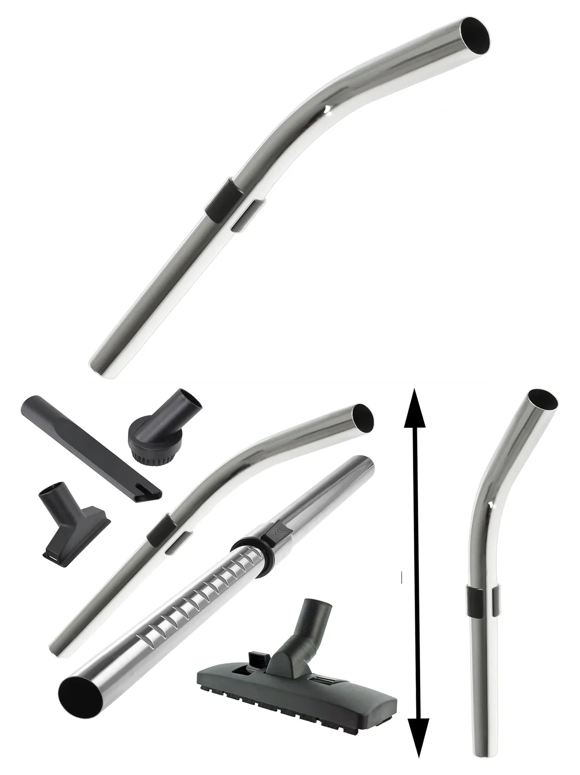 32mm Telescopic Bent-End Handle & Tool Kit for Numatic Vacuums