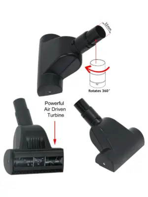 32mm Turbo Brush for AEG Electrolux Zanussi Vacuums – Stair Pet Tool