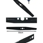 33cm Metal Blade for Spear & Jackson S1733EH Mower – Drill Sharpener