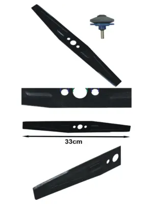 33cm Metal Blade for Spear & Jackson S1733EH Mower – Drill Sharpener