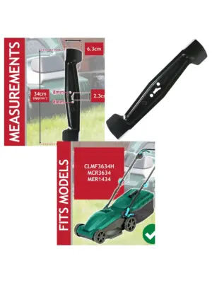 34cm Metal Replacement Blade for McGregor CLMF3634H Lawn Mower