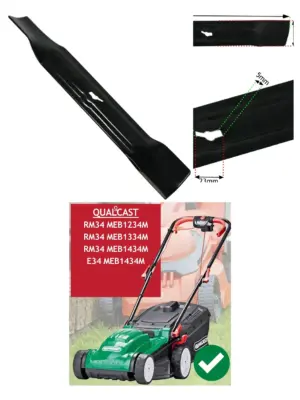 34cm Metal Replacement Blade for Qualcast RM34