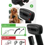 35mm Pet Hair Brush - Karcher Vacuum Attachment for Dog Grooming