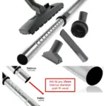 35mm Telescopic Extension Rod & Tool Kit for Russell Hobbs Vacuums