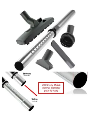 35mm Telescopic Extension Rod & Tool Kit for Russell Hobbs Vacuums