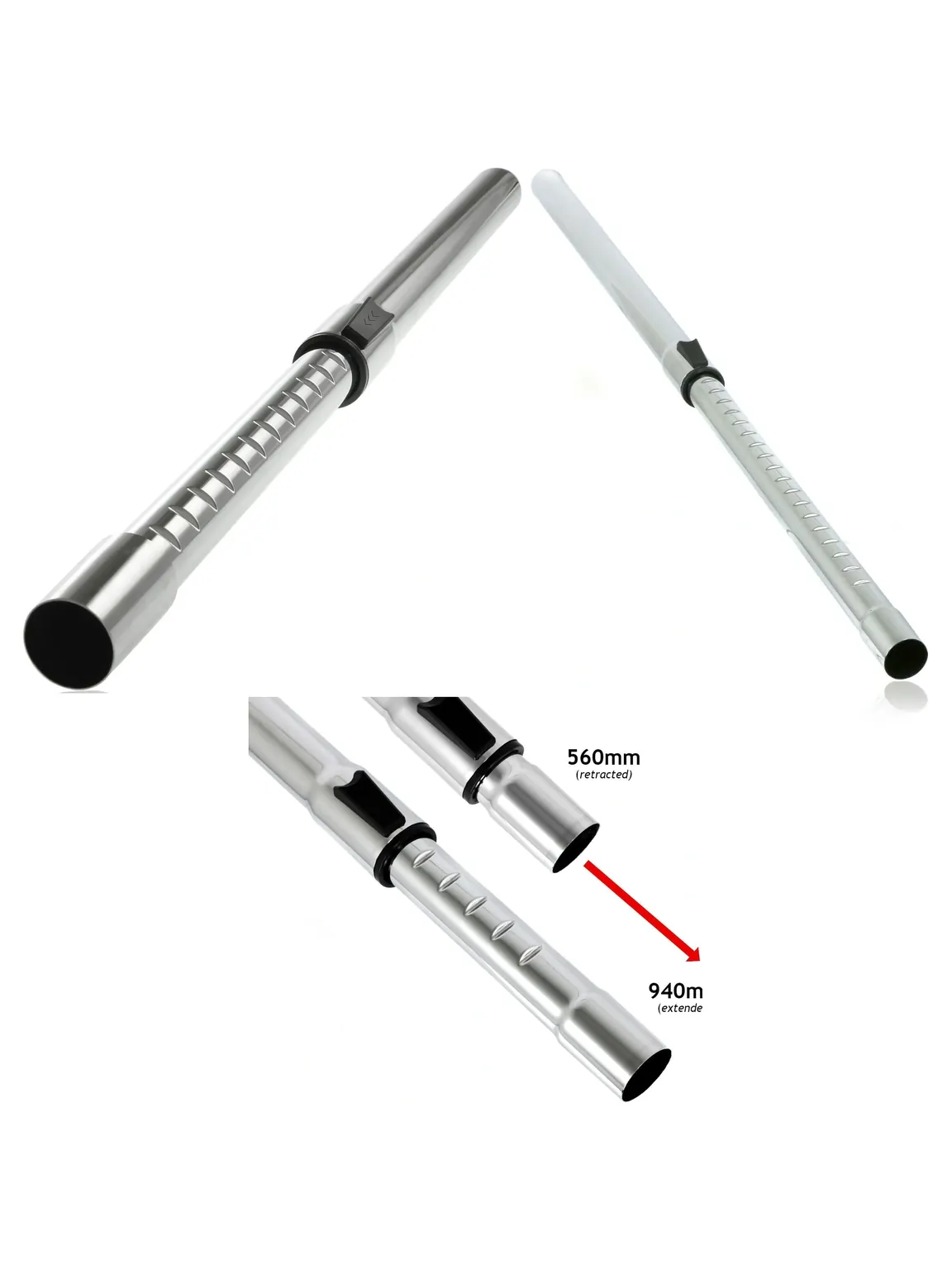 35mm Telescopic Vacuum Cleaner Extension Tube for Bushes