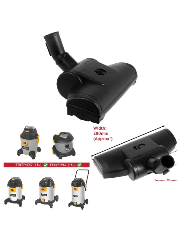 35mm Turbo Brush Head for Titan TTB Vacuum Series
