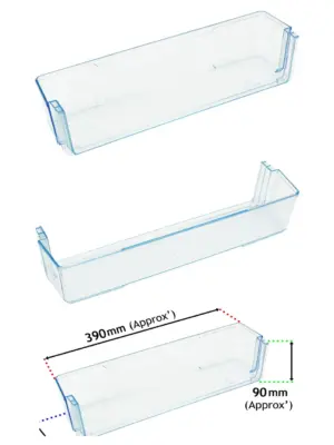 390mm Lower Door Shelf for Fridge LFC50B14 LFC50S12 LFC50W19 LUL50S13