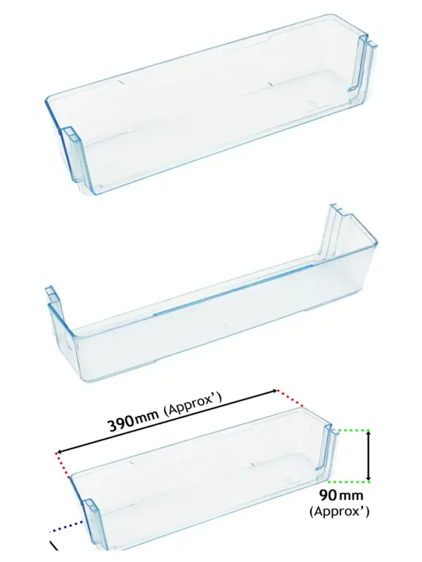 390mm Lower Door Shelf for Fridge LFC50B14 LFC50S12 LFC50W19 LUL50S13