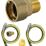 3ft 1/2" Gas Hose for Oven Cookers – PTFE Tape & Bayonet Joint