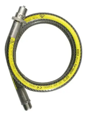 3ft 1/2" Oven & Cooker Gas Hose – Straight Bayonet, CE Certified