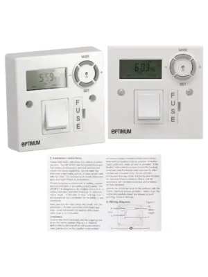 3kW Immersion Heater with 7‑Day Timer, Fused Switch & LED Display
