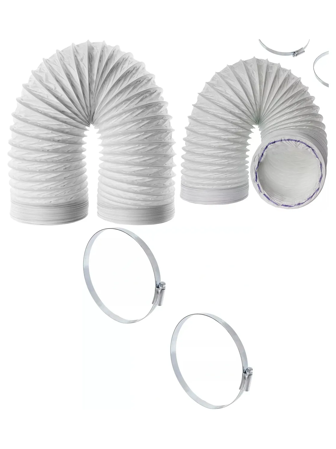 3m Delonghi AC Vent Hose Extension Pipe with Clips – Air Conditioner