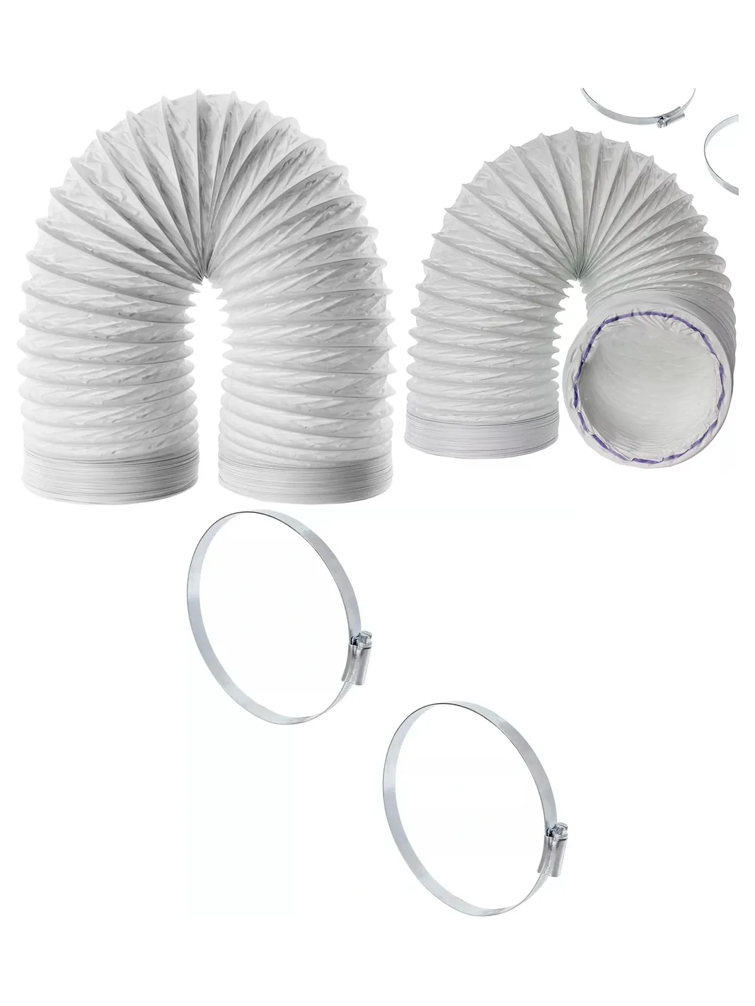 3m Flexible AC Vent Hose with Clips for Electriq Air Conditioner