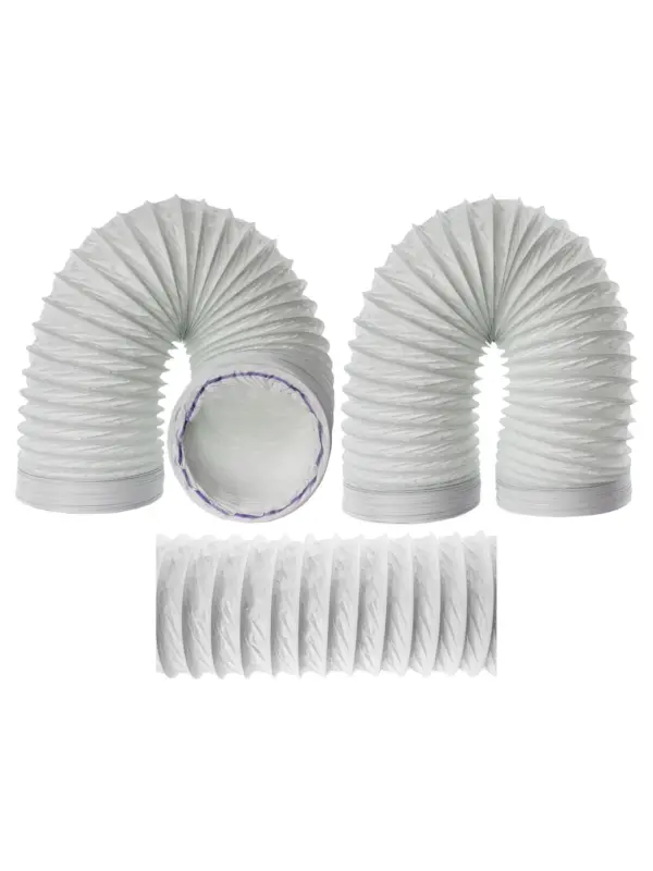 3m Flexible PVC Duct Hose 125mm Universal Vent for AC, Dryer, Hood
