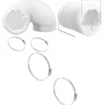 3m Flexible PVC Duct Pipe 152mm for Bush Air Conditioner with 2 Clips