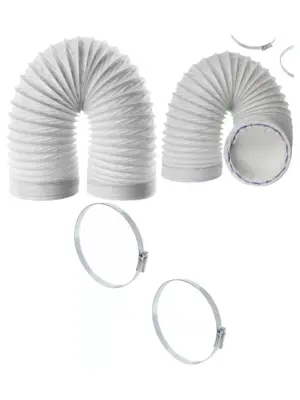 3m Klarstein Air Conditioner Vent Hose with Clips – AC Extension Pipe