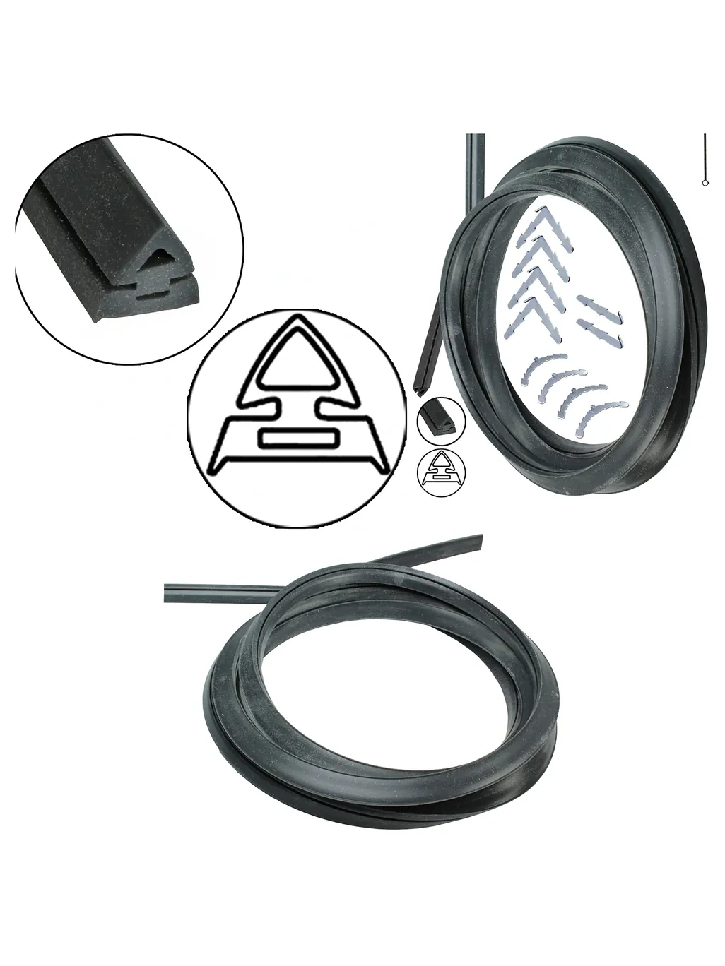 3m Oven Door Seal for New World 3‑4 Side Cookers – Rounded & 90° Clips