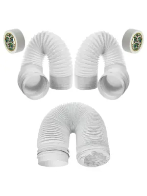 3m PVC Air Conditioner Duct Hose Kit – 5 Pieces for Black & Decker