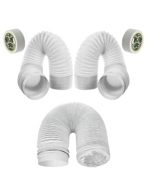 3m PVC Air Conditioner Duct Hose Kit – 5 Pieces for Black & Decker