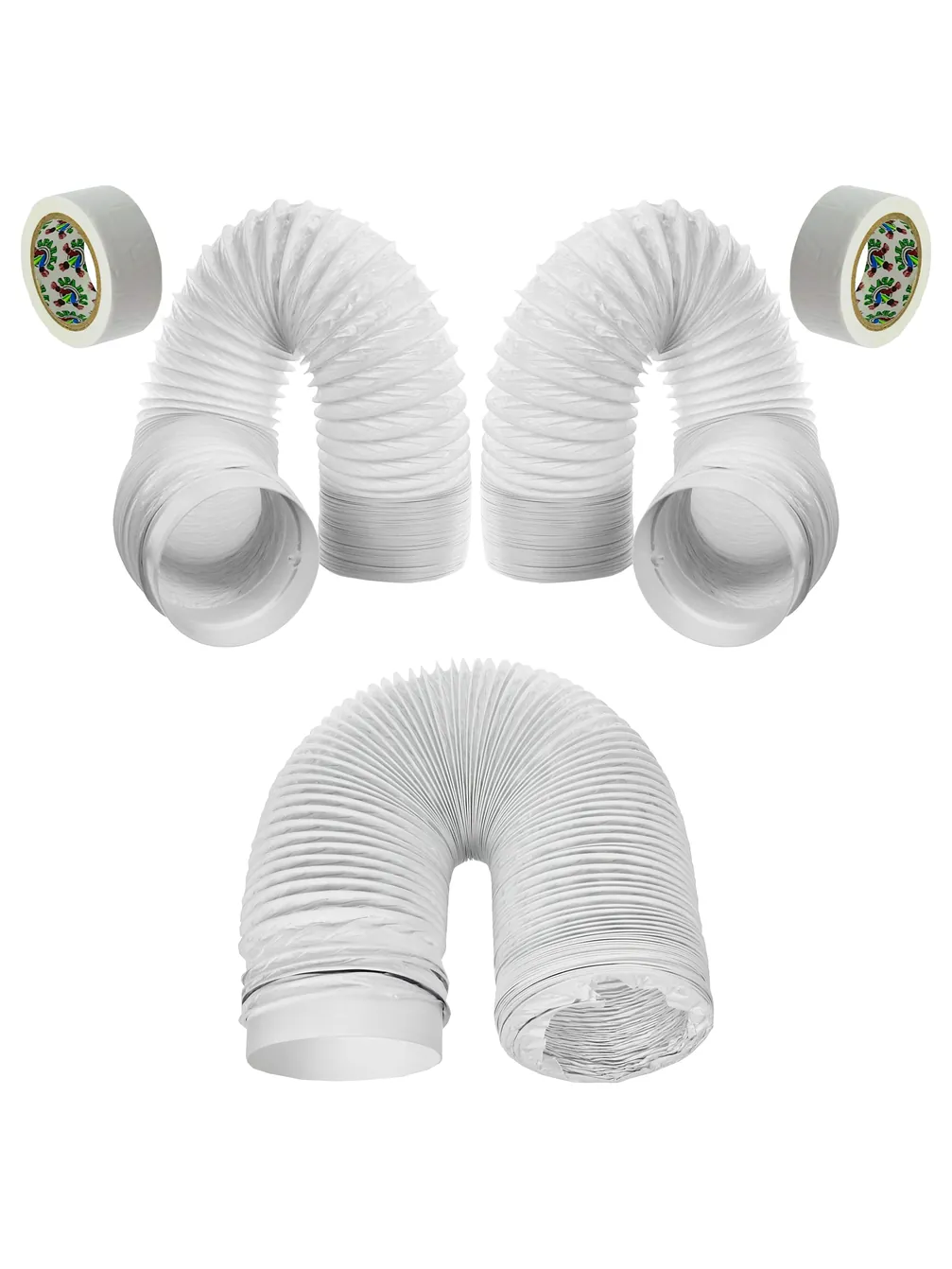 3m PVC Air Conditioner Duct Hose Kit – 5 Pieces for Black & Decker