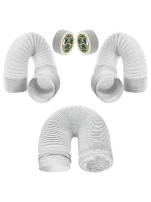 3m PVC Duct Extension Kit for Miele AC – 5 Piece Set