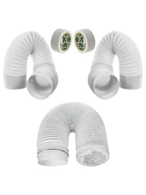 3m PVC Duct Hose Kit for Maytag AC – 5 Piece Extension Set