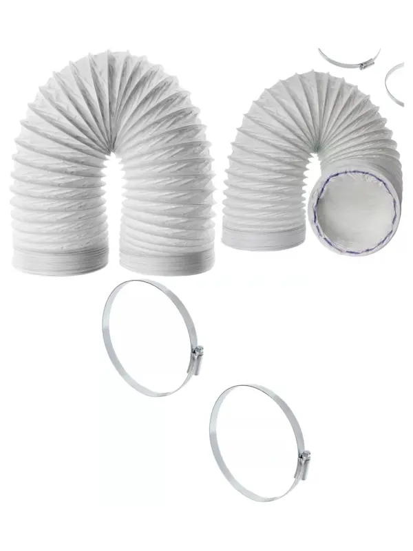 3m Universal AC Vent Hose with Clips – Air Conditioner Extension Pipe