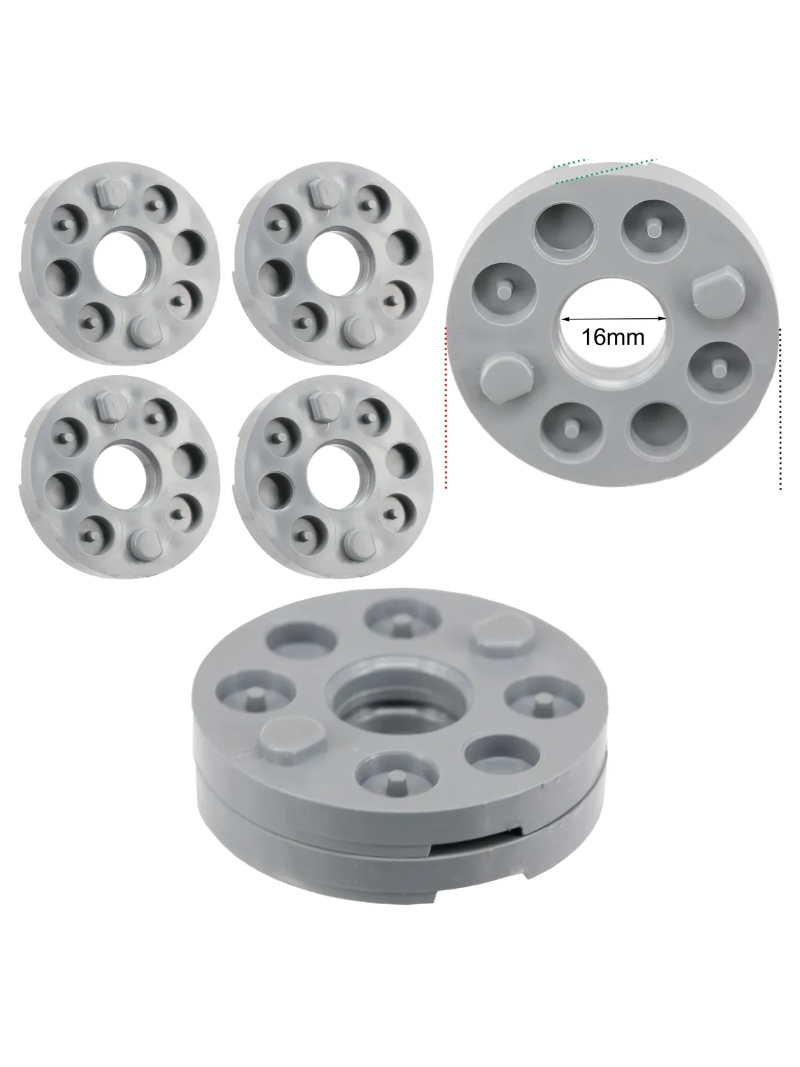 4 Blade Height Spacers for Flymo Lawn Mowers with Simple Adjustment