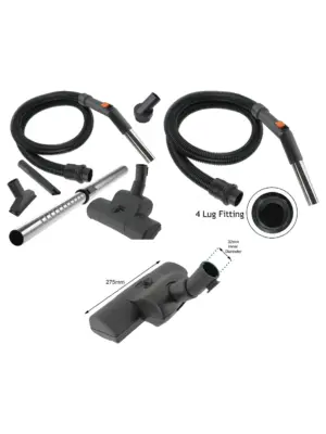 4‑Lug Metal Hose Extension Rod for VAX & Hoover Turbo Floor Tool Kit