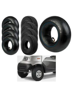 4-Pack 3.00-4 Mobility Scooter Tires – 260×85 Rim & Tube