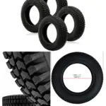 4-Pack 3.00x8 Pneumatic Block‑Tread Tires for 8‑inch Mobility Scooters