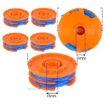 4-Pack 5m Twin-Line Spool for Titan TTB820GGT Grass Trimmer