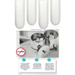 4-Pack 7in Ceramic Gravity Filter Candle – Berkey Compatible