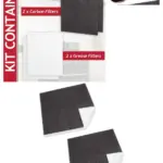 4 Pack Carbon Foam Grease Filters for Cooker Hood Vent – 57x47 cm