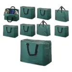 4‑Pack Green 75L Car Trunk Organizer Bags – Travel Storage Solution