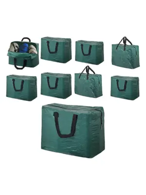 4‑Pack Green 75L Car Trunk Organizer Bags – Travel Storage Solution